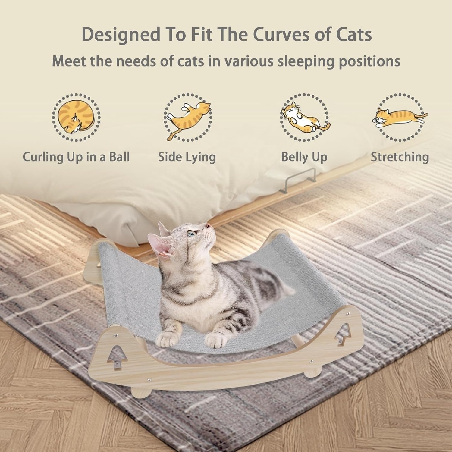 Floor-standing dog bed pet rest hammock cat furniture gift  cat and dog bed