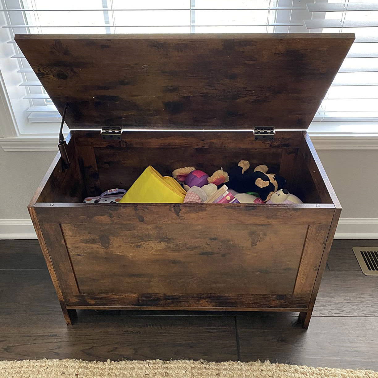 Wooden home storage boxes large toy box wood Storage chest with many functions storage bench toy organizers