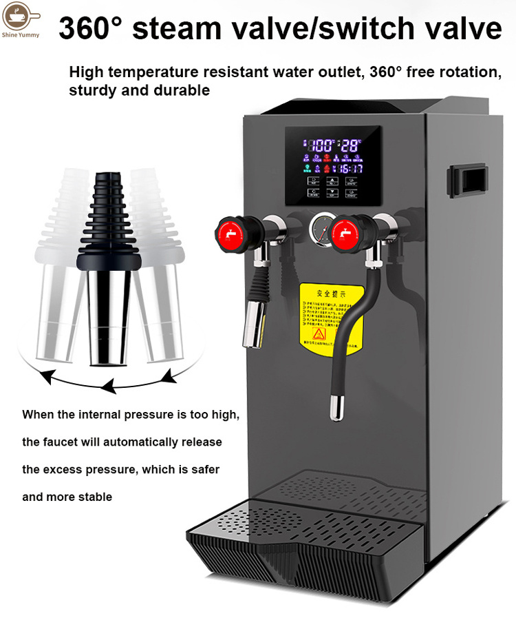 Multi-functional 12L Water Dispenser Steam Water Boiler Electric Rv Parts SY Water Heater Food Service for Sales Stainless Steel