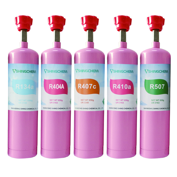 SHINGCHEM Small Can Package Gas R134a R404a R410a R404a Refrigerant Best Price R404a