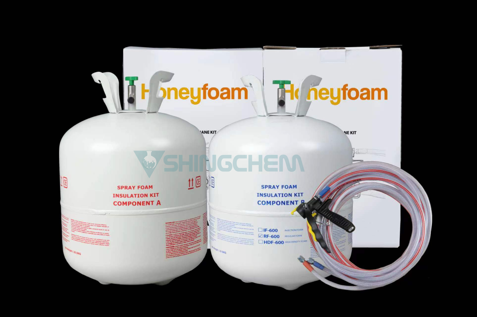 Factory Price Two-Component Closed-Cell Polyurethane Spray Foam System 200 600 Spray Polyurethane Set