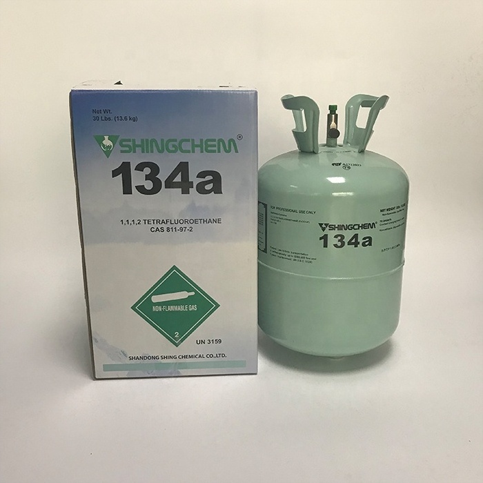 SHINGCHEM air conditioner gas r134a refrigerant tank 1L can 30 lb 13.6kg 12kg r134a refrigerant gas