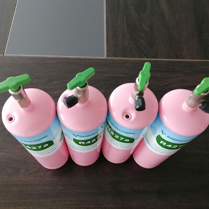 SHINGCHEM China Factory Price Refrigerant Gas R427a High Purity Refrigerant Gas Small Can Package