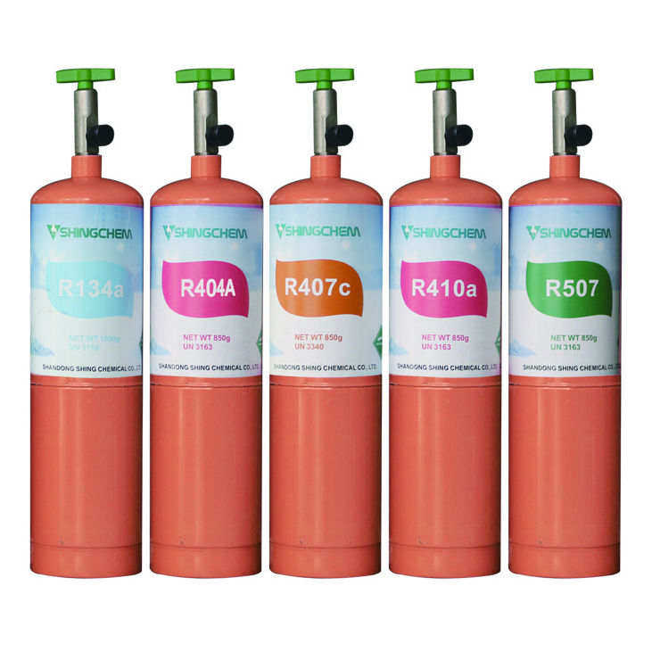 SHINGCHEM Small Can Package Gas R134a R404a R410a R404a Refrigerant Best Price R404a