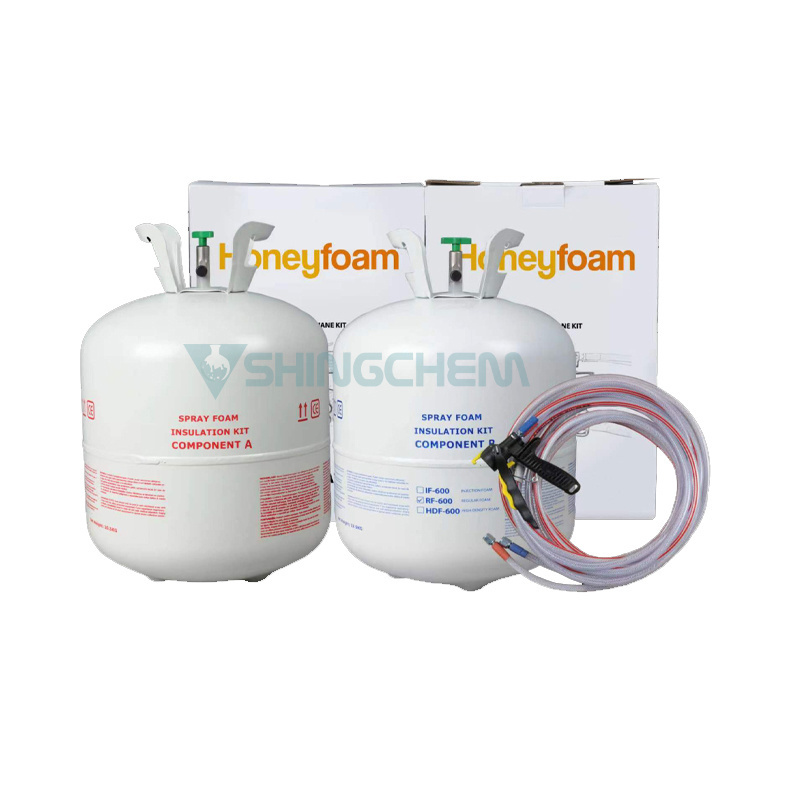 Good Price Two-Component Closed-Cell Polyurethane Spray Foam System 200 600 Spray Polyurethane Set