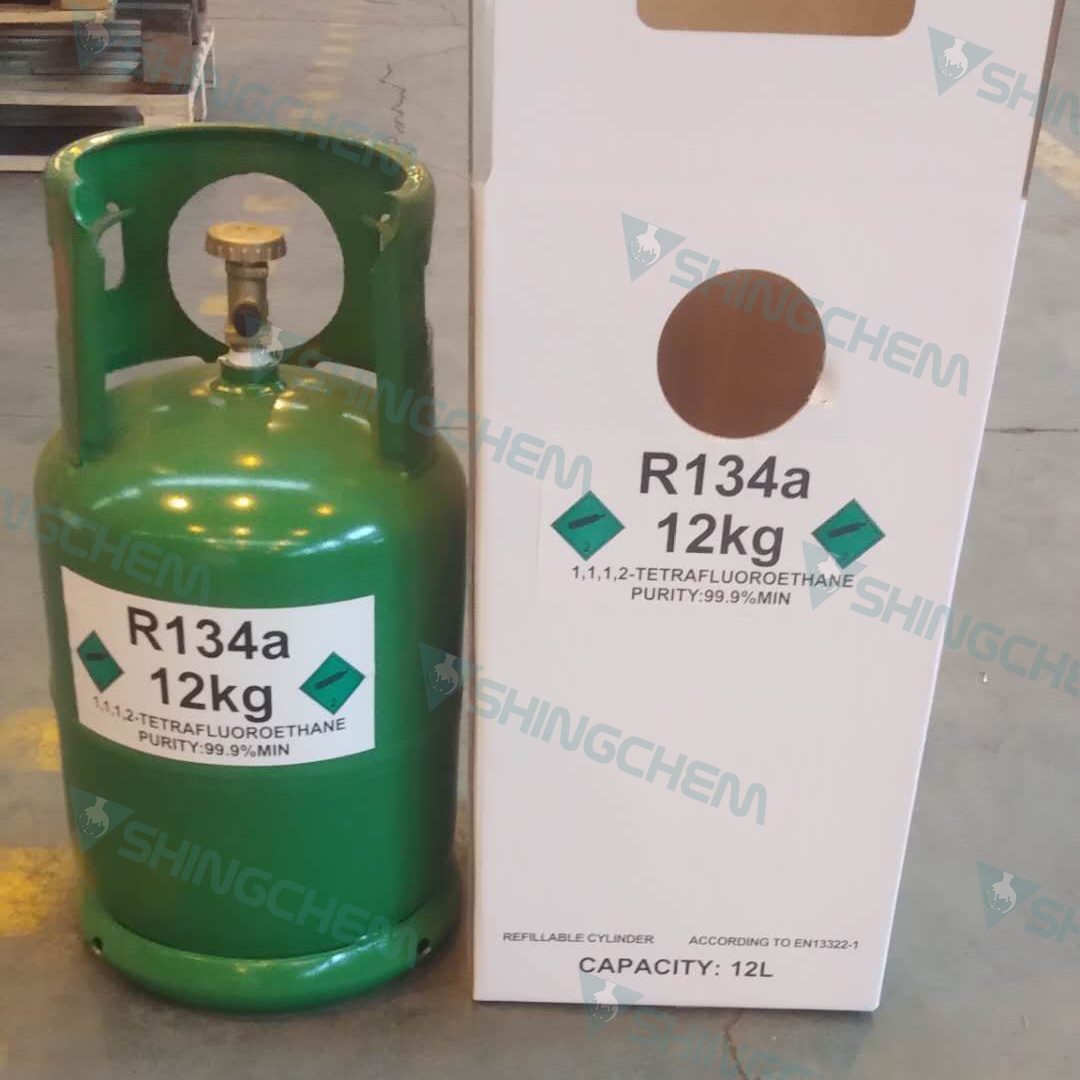 SHINGCHEM air conditioner gas r134a refrigerant tank 1L can 30 lb 13.6kg 12kg r134a refrigerant gas