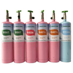 SHINGCHEM high purity refrigerant   R422d  in can cylinder