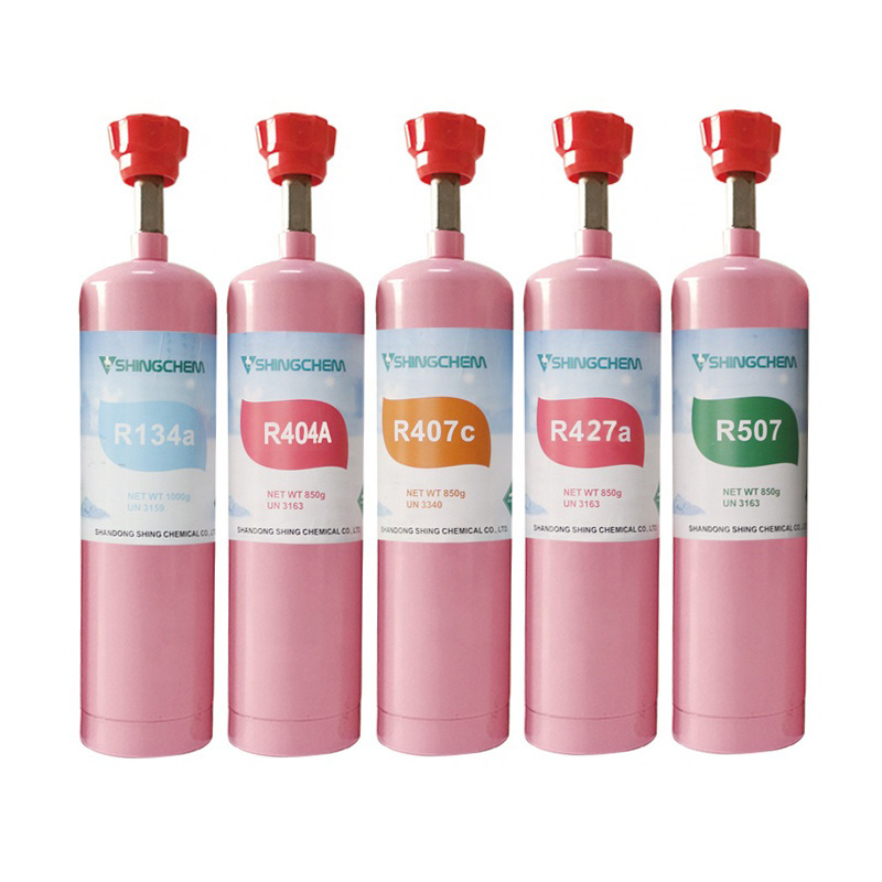 SHINGCHEM China Factory Price Refrigerant Gas R427a High Purity Refrigerant Gas Small Can Package