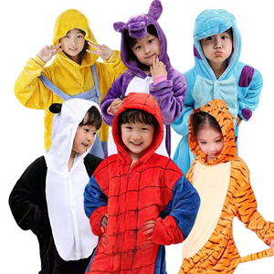 Hot Selling Kids Onesie Kigurumi Children Full Length Pijama Cartoon Girls Boys One-Piece Pyjamas Animal Jumpsuit