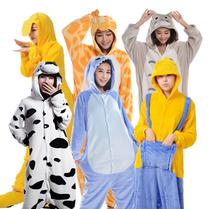 Hot selling Adult Onesie Pajamas Sleepwear Women and Men Cartoon Animal Soft and Cozy Jumpsuit kigurumi