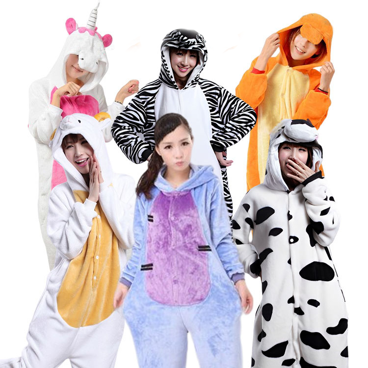 High Quality baju anak pyjamas kids Cartoon Stitch Pajamas Onesie Loungewear Flannel Kigurumi Pijamas