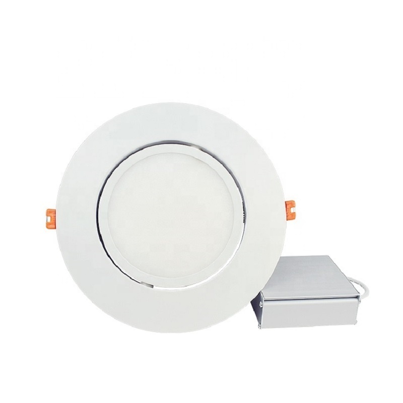 Shingel ETL Energy Star 6 Inch Gimbal LED Recessed Light with Junction Box Air Tight Dimmable Directional Ceiling Light