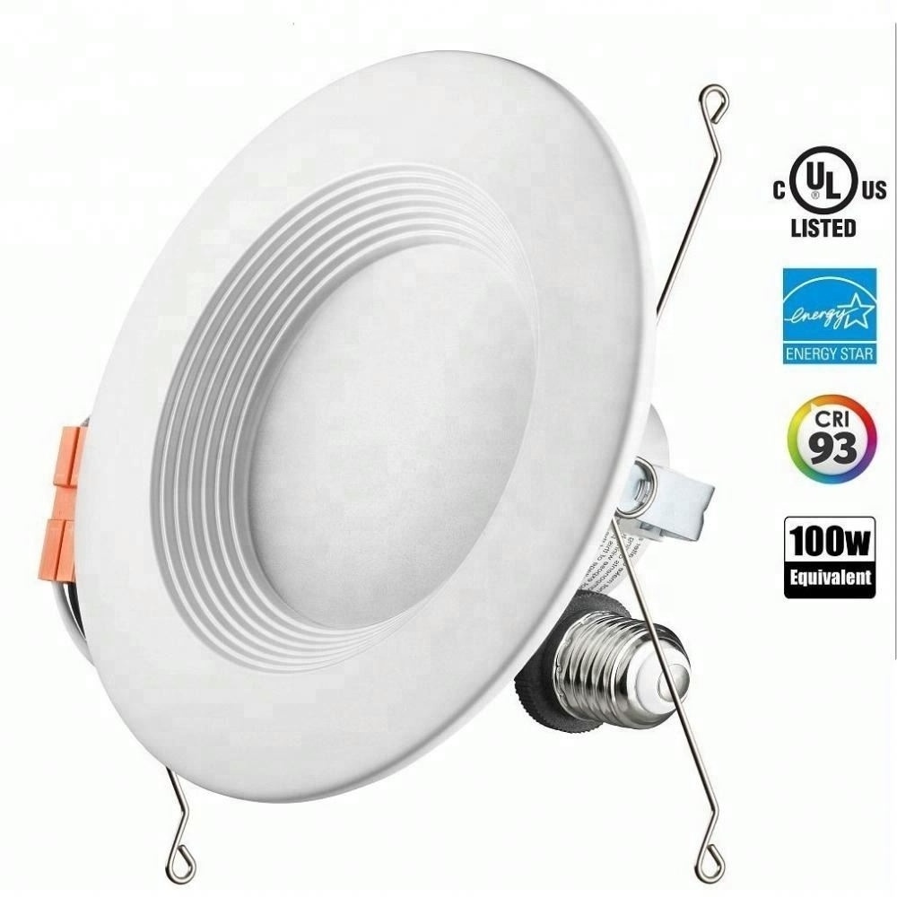 Shingel 13w 5/6 Inch Dimmable baffle LED Recessed Lighting Light Retrofit kit fixture downlight