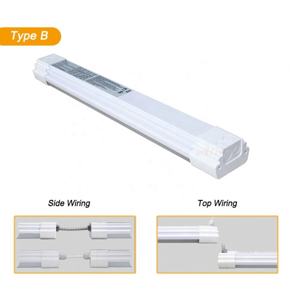 Shingel Led Waterproof Light Waterproof Led Tube Linear Fixture Industrial ip65 Tri-proof light Led Garage Light Fixture