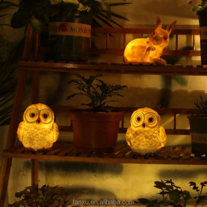 Shingel Owl Light Decor Solar Animal Light Led Landscape Path Light Color Changing for Park/Patio/Deck/Yard/Home/Pathway Olive