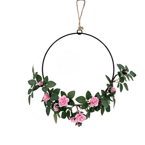 Simulation 35cm decorative flowers & wreaths rose flower Pink assorted color home decoration spring summer wall decor