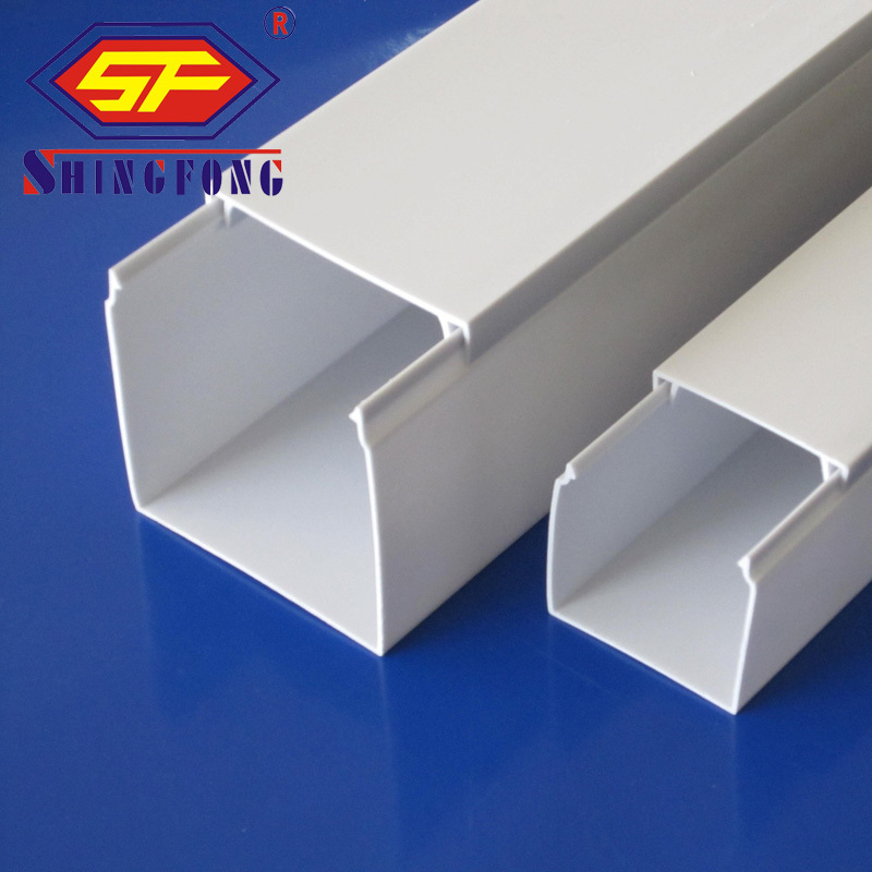 Sri Lanka Full Sizes White PVC Trunking 2Mts Wire Duct PVC Cable Casing Price