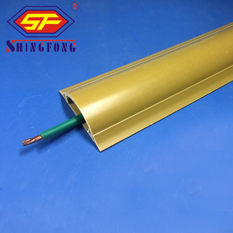 Singapore PVC Arc Floor Cable Trunking 100x30mm PVC Floor Casing For Wiring