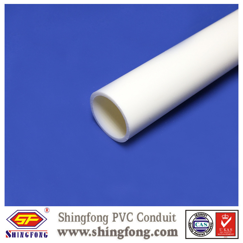 Fire resistant orange electrical PVC pipe 25mm conduit