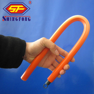 Wall Cable PVC tubes Rectangular Cable Pipe Rigid Orange PVC Bending Conduit