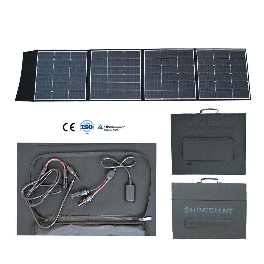 100w For Home Waterproof Battery Panel Portable Charger 400W All Black Monocrystalline Silicon Solar Panels