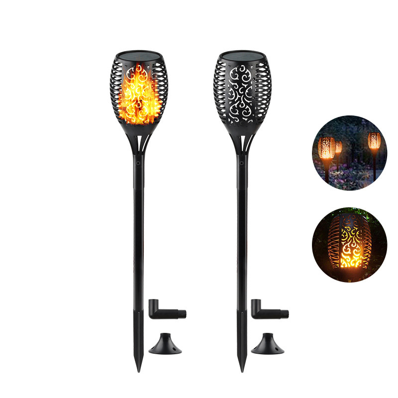 Super Bright Solar Outdoor Waterproof Led Torch Light Flame Lamp Flickering Flame Garden Lights