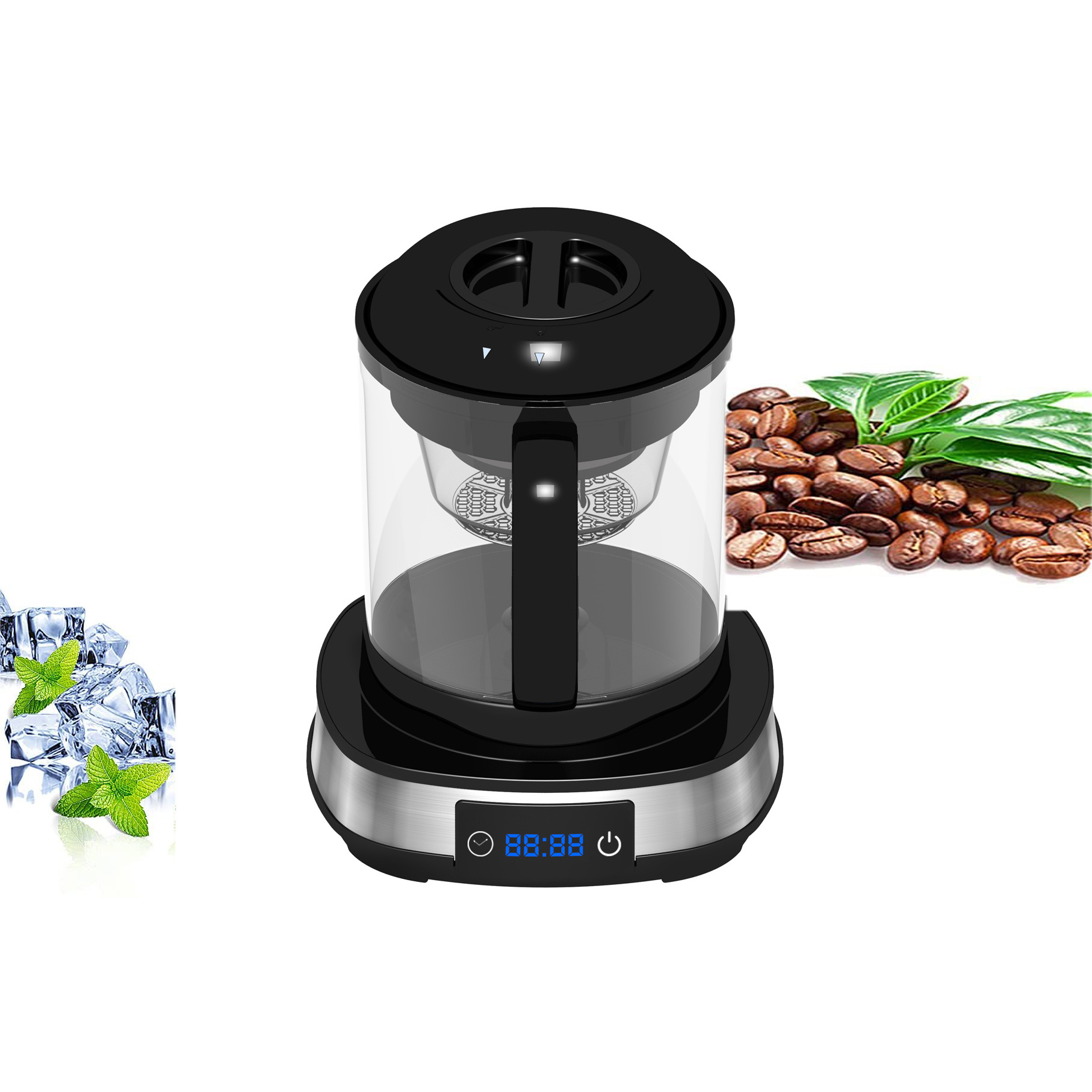 Electric Cold Brew Coffee Maker with Plastic Housing Electric Drip Coffee for Car Use