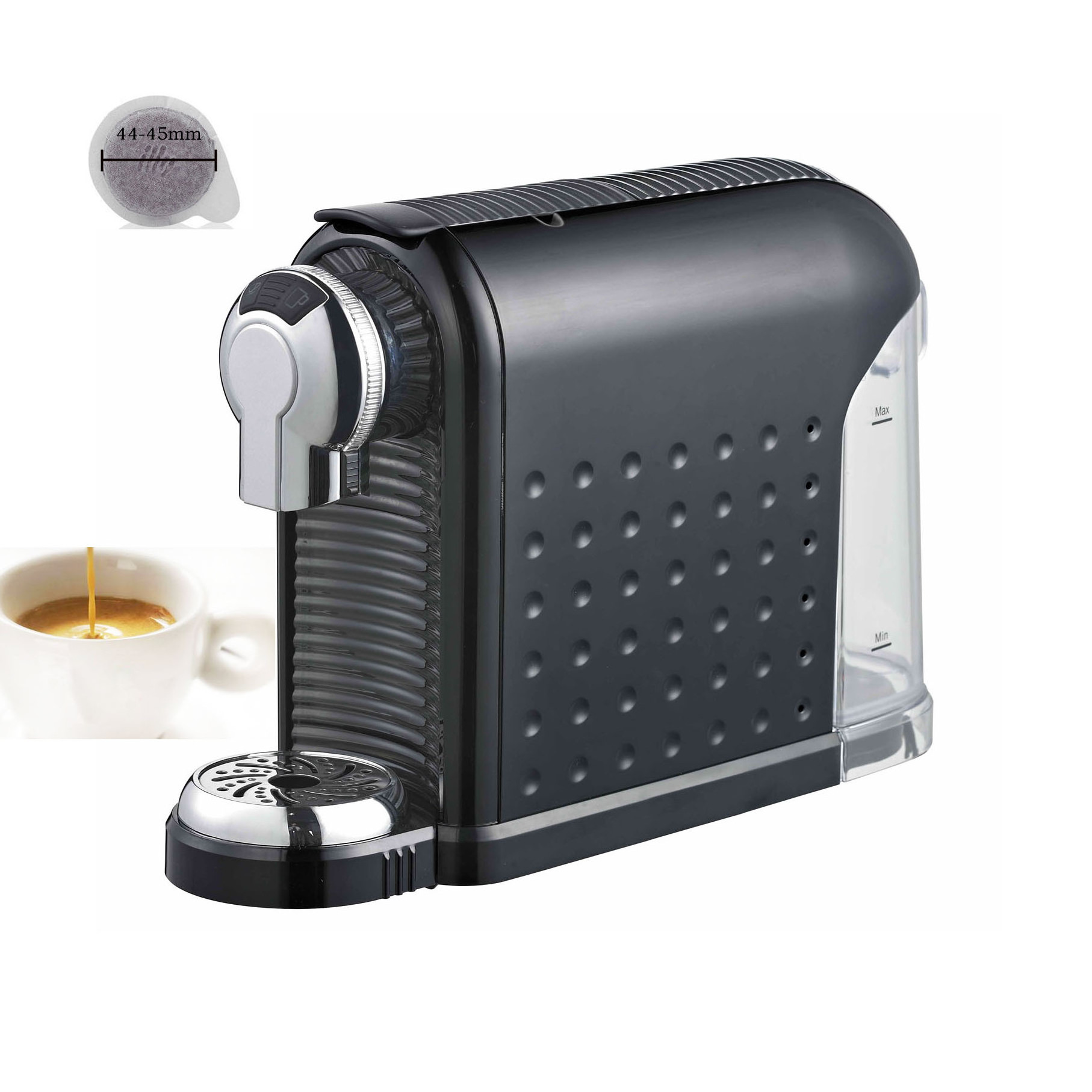 Automatic ESE pod espresso coffee machine