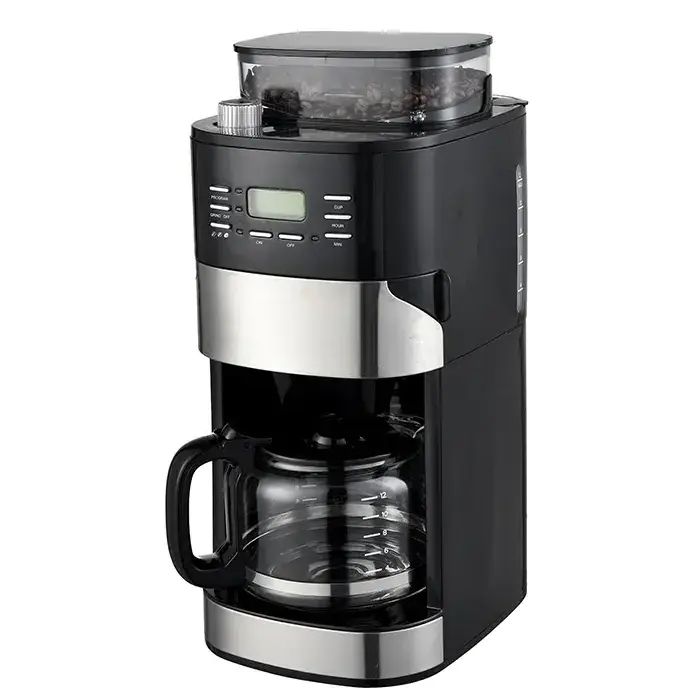 Home Appliances Coffee Beans Fresh Grind And Brew Electric Coffee Maker Coffee Machine With Grinder