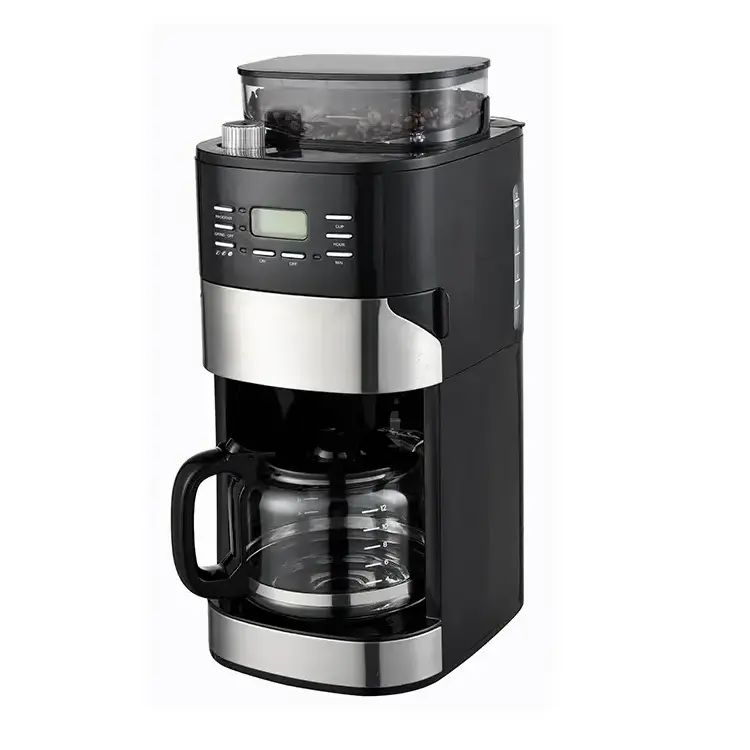 Home Appliances Coffee Beans Fresh Grind And Brew Electric Coffee Maker Coffee Machine With Grinder