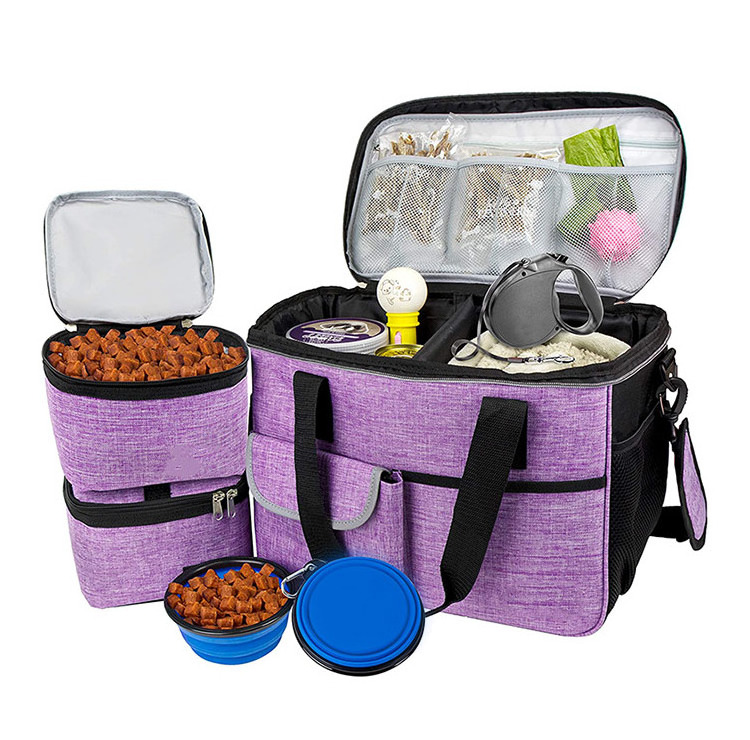 Pet Travel Bag Airline Approved  Dog Sport Supplies Kit Toy Dry Food Storage Dog Travel Bag Dog Pet Accessories For Home