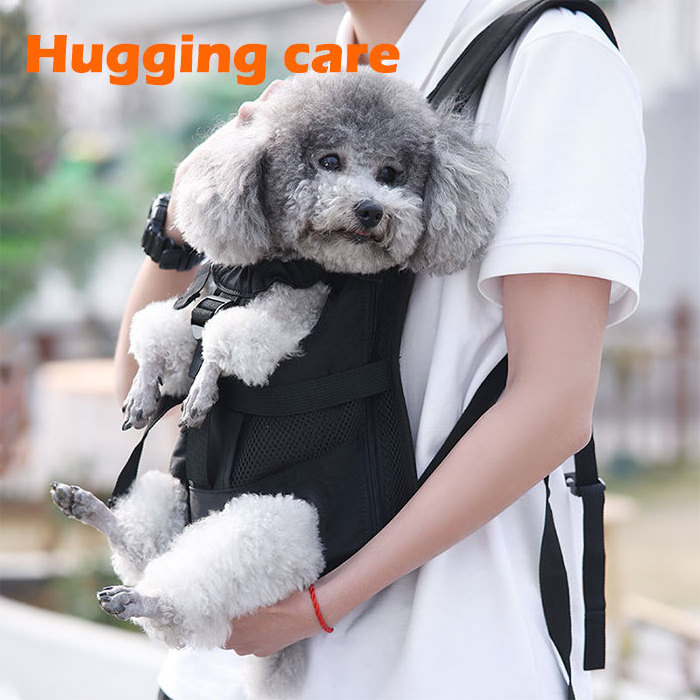 Dog Carrier Backpack Adjustable Dog Pet Cat Front Carrier Backpack Ventilated Dog Chest Carrier for Hiking Camping Travel