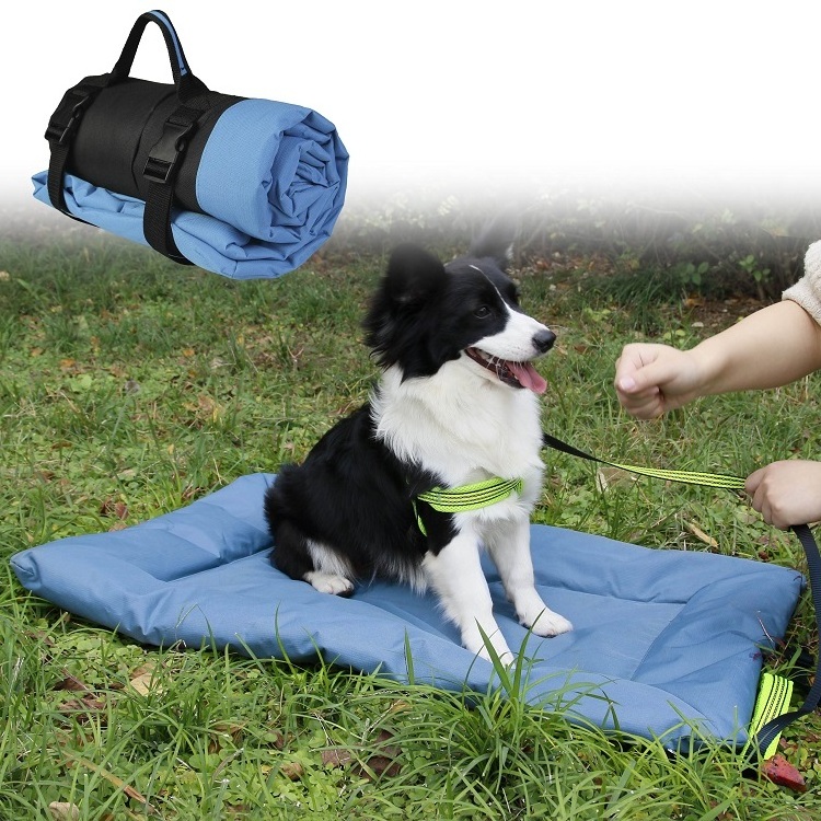 Portable Camping Travel Dog Bed  Soft Comfortable Waterproof Non-Slip Outdoor Dog Bed Machine Washable Easy to Clean Pet Mat