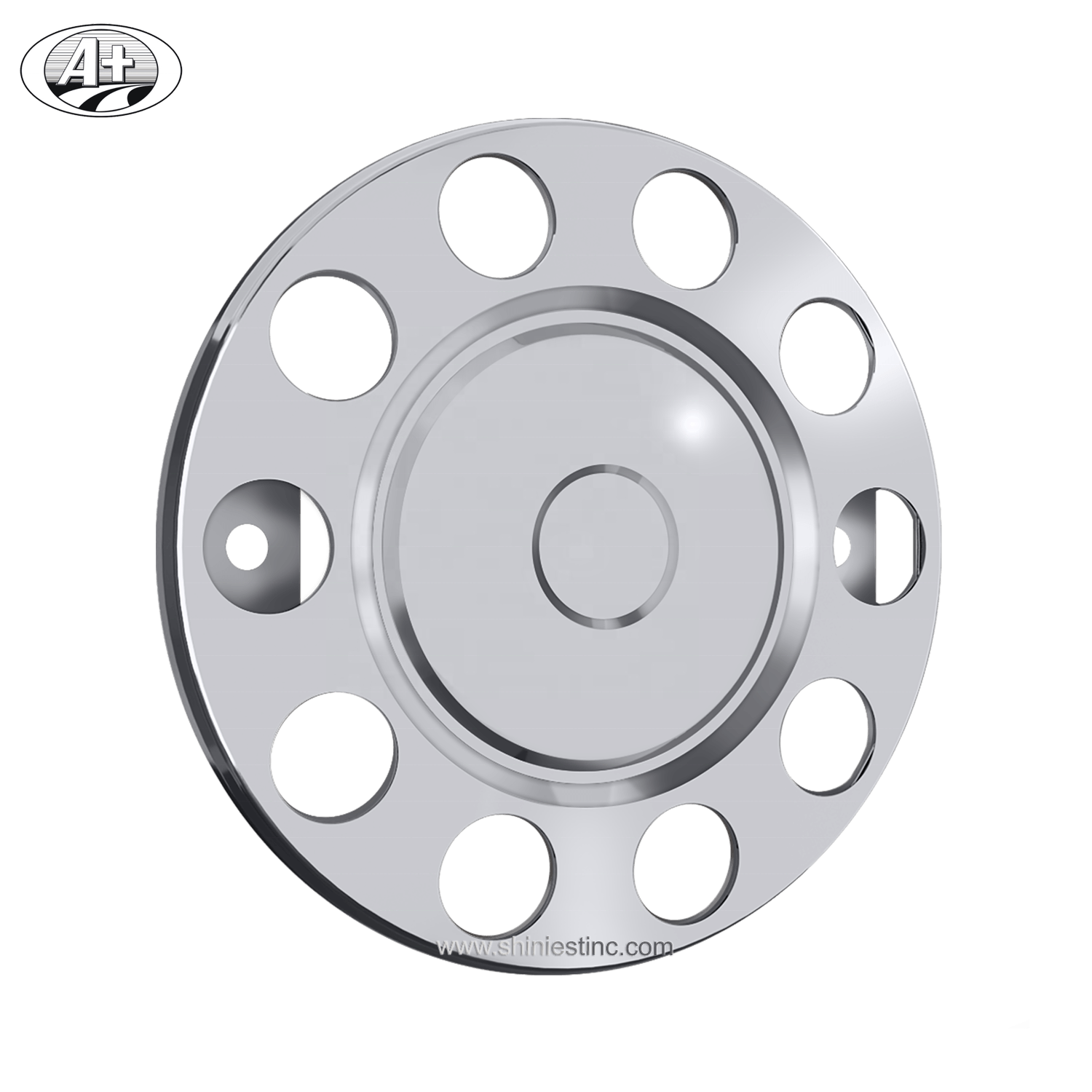 EU/JP 22.5 T304 Stainless Steel Truck /Bus Wheel Cover Protector Ring with closed center For STEEL WHEEL