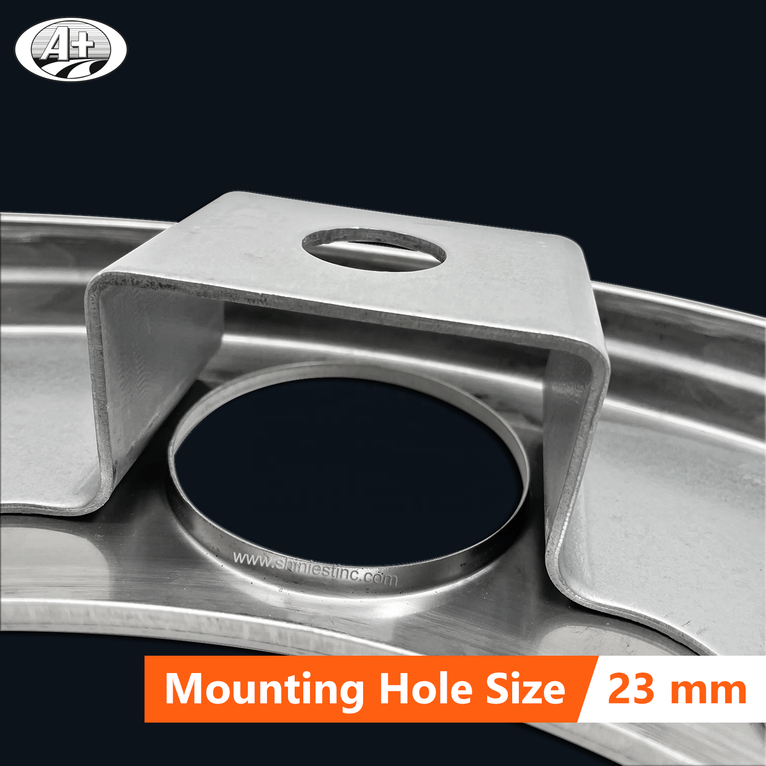 EU/JP 22.5 Stainless Steel Truck/ Bus Wheel Cover Protector Ring with Open Center For STEEL WHEEL