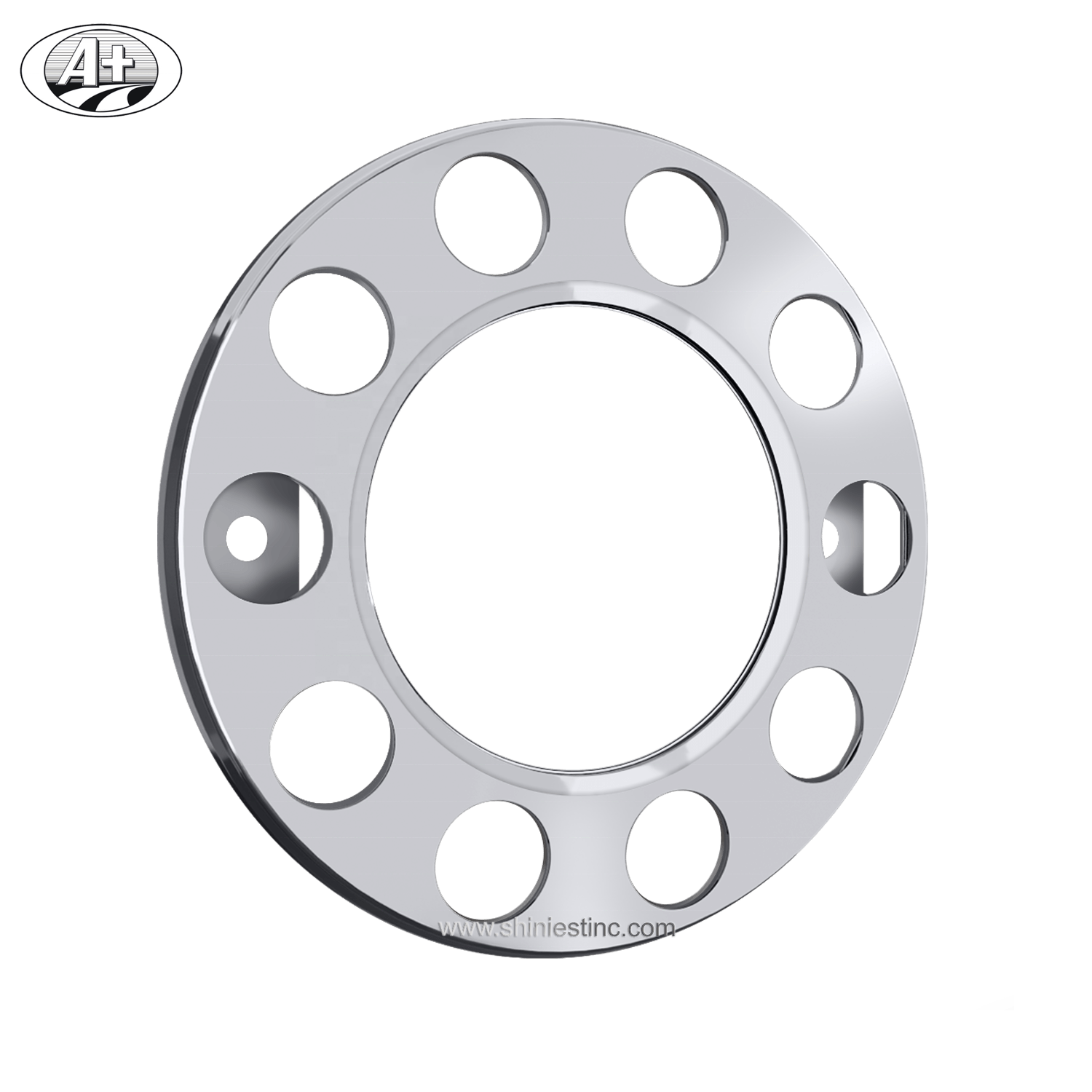 EU/JP 22.5 Stainless Steel Truck/ Bus Wheel Cover Protector Ring with Open Center For STEEL WHEEL