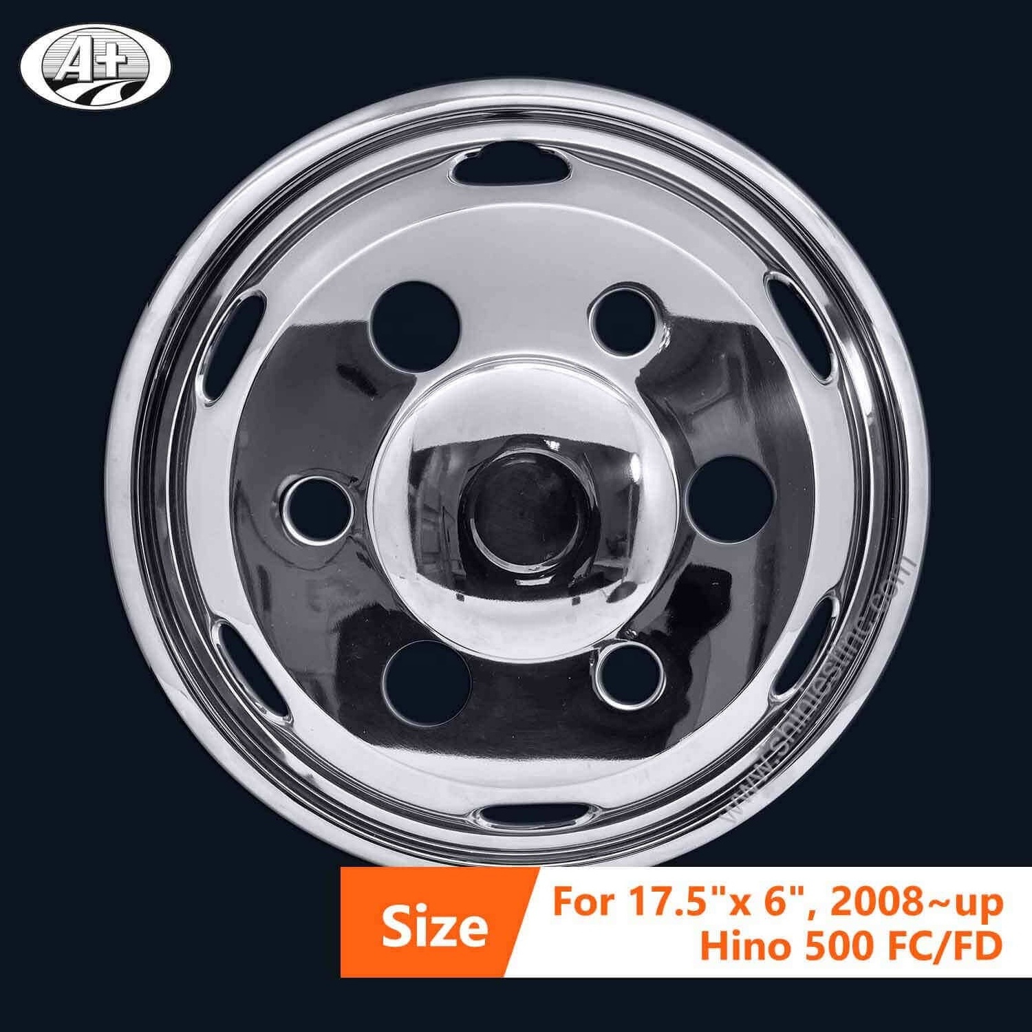 For ISUZU NPR 2008~up JP 17.5 x 6 T304 Stainless Steel Truck wheel cover  wheel trim Brand japanese