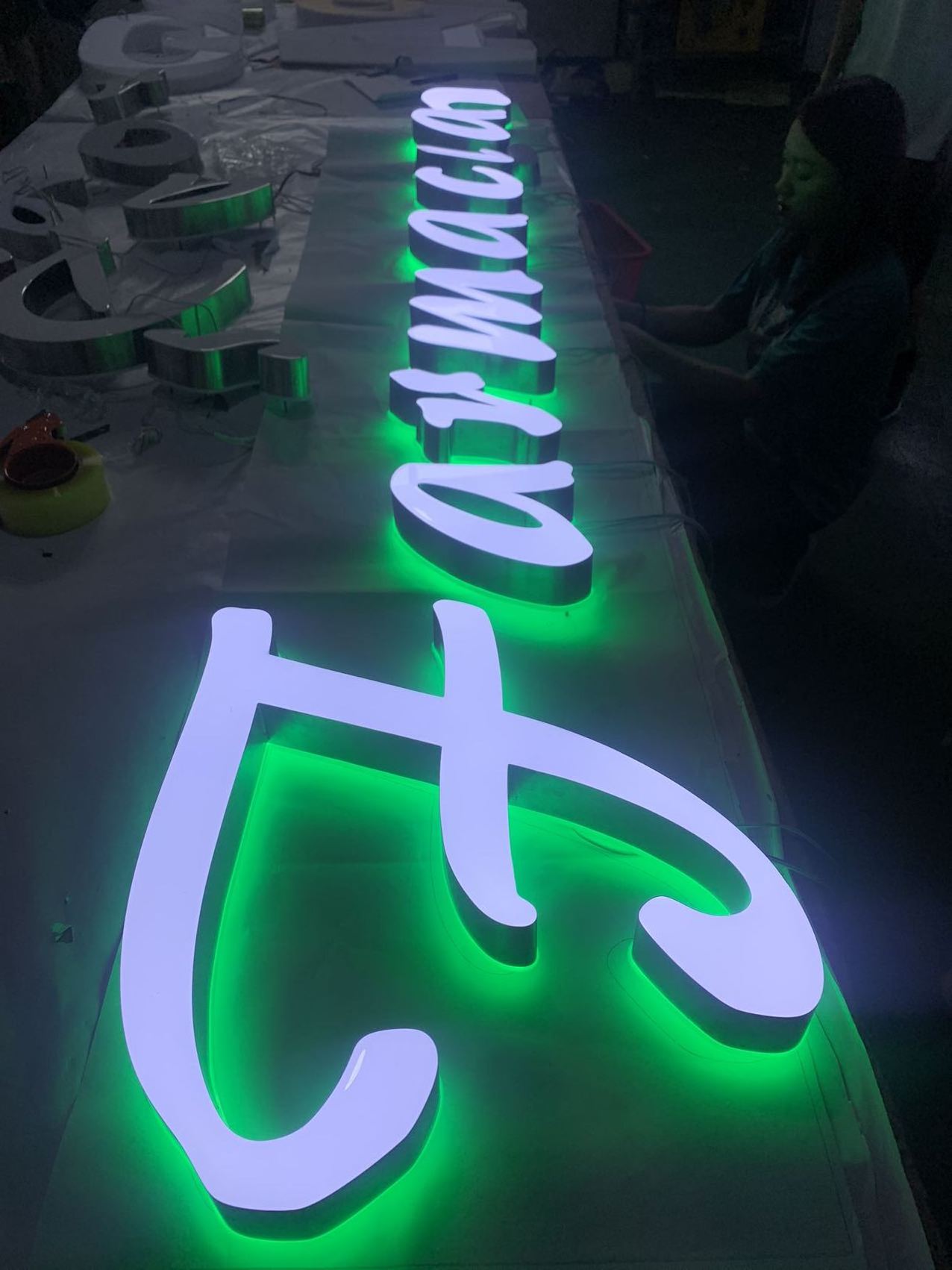 Pharmacy Business 3D signboard Logo Building Illuminated Sign Board LED Shop Channel Letters lettre lumineuse