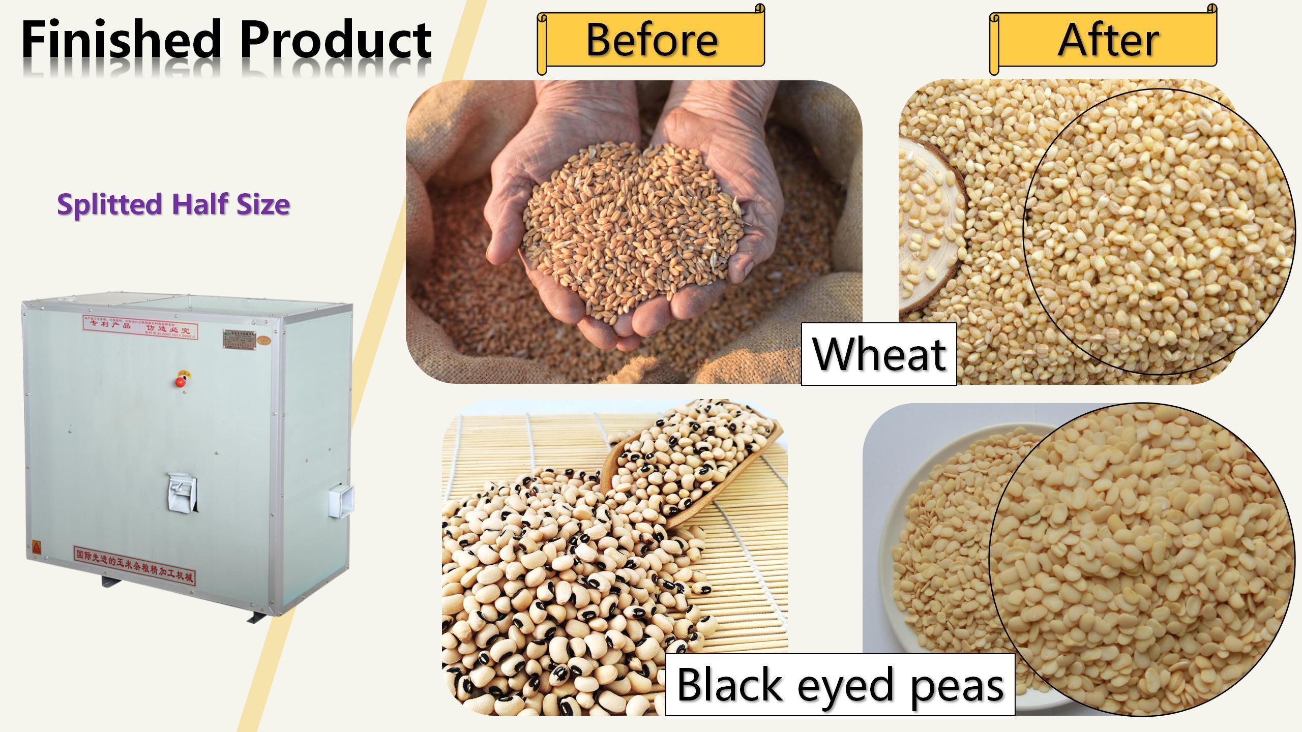 factory price easy operation multifunctional mung bean lentils peeling ...