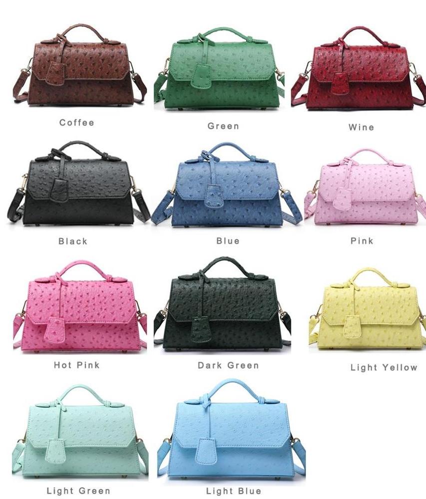 Made In China Wholesale High Quality PU Ladies Ostrich bags Women Luxury Fashion Crossbody Handbags