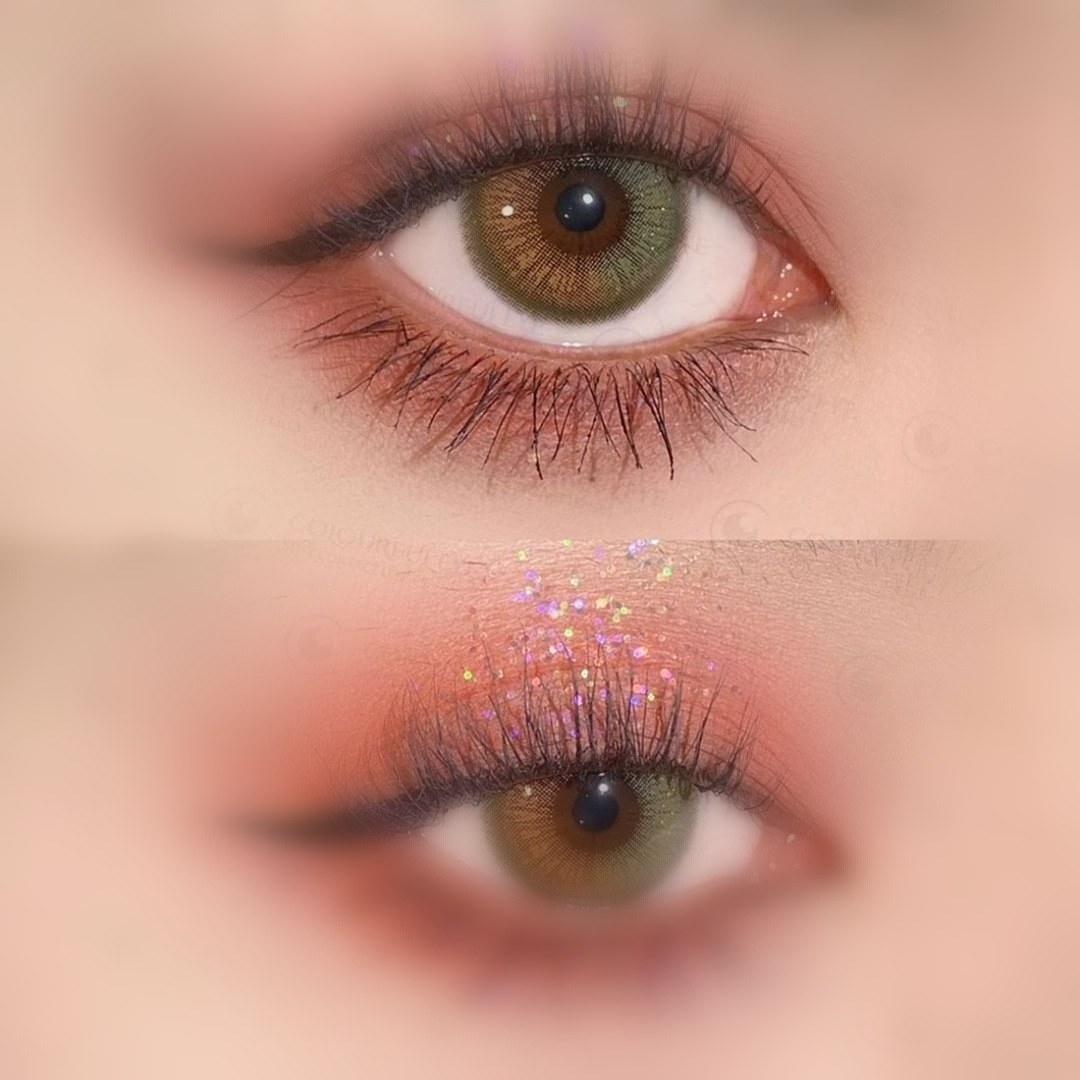 Fresh desio Vision shining golden powder blink color contact lens twinkle star lovely colored contact lenses