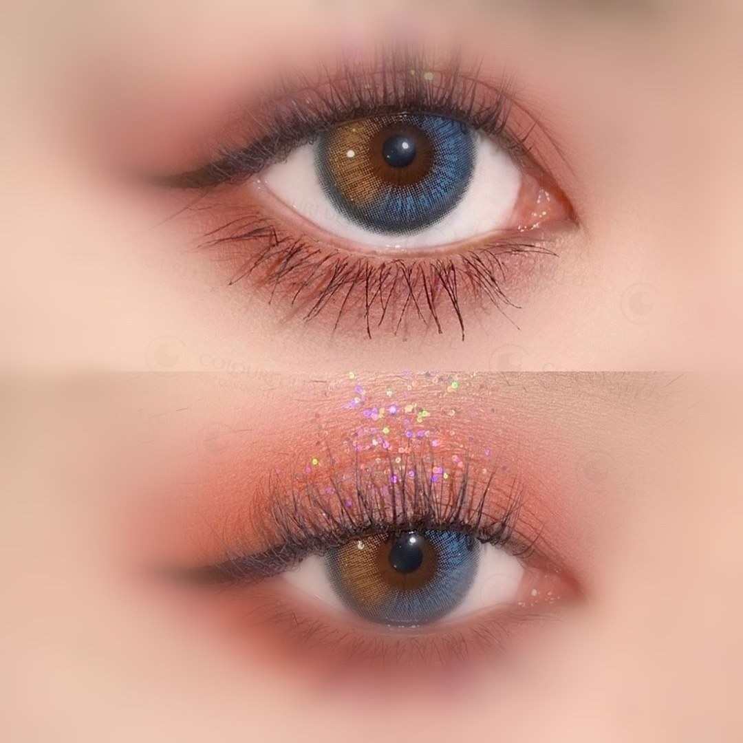 Fresh desio Vision shining golden powder blink color contact lens twinkle star lovely colored contact lenses