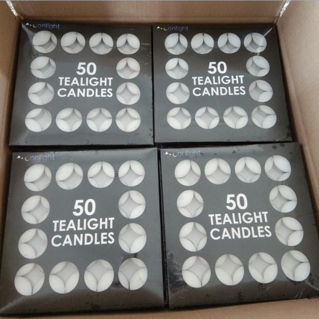 Tea Lights 3 4 5 6  Hours Long Burning Time  20 50 100 pack Unscented Tealight Candles