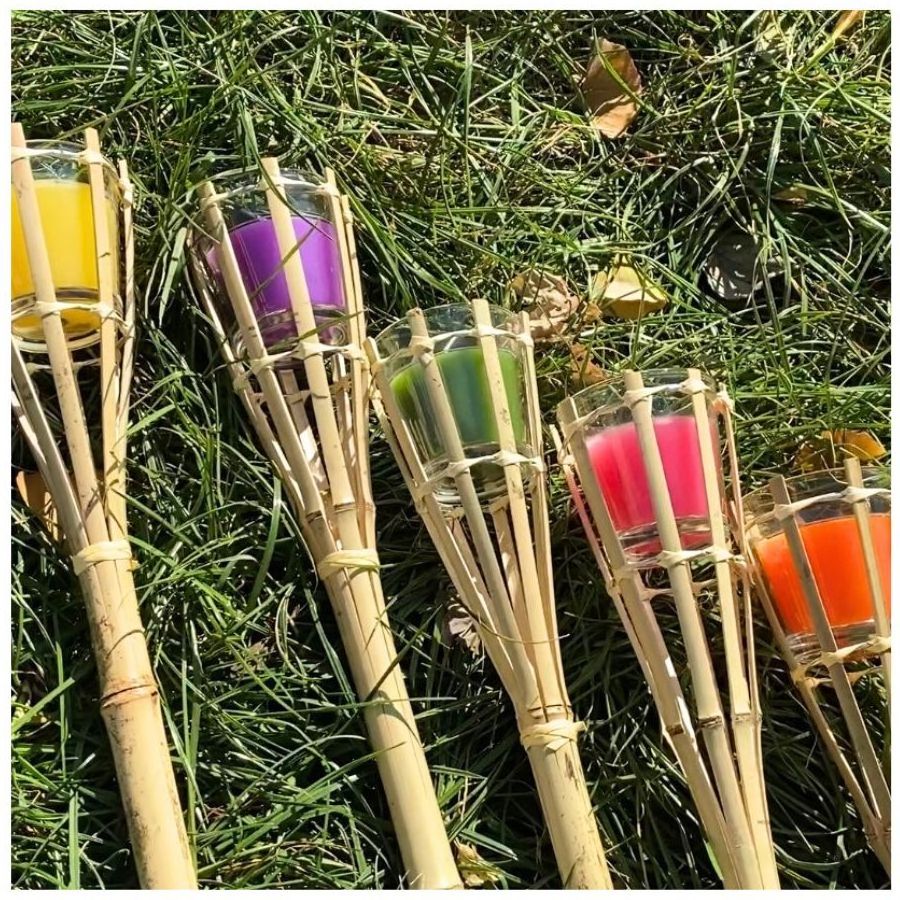 Wholesale Garden Candle Party Decor Scented OutDoor Citronella Bamboo Torch Candle