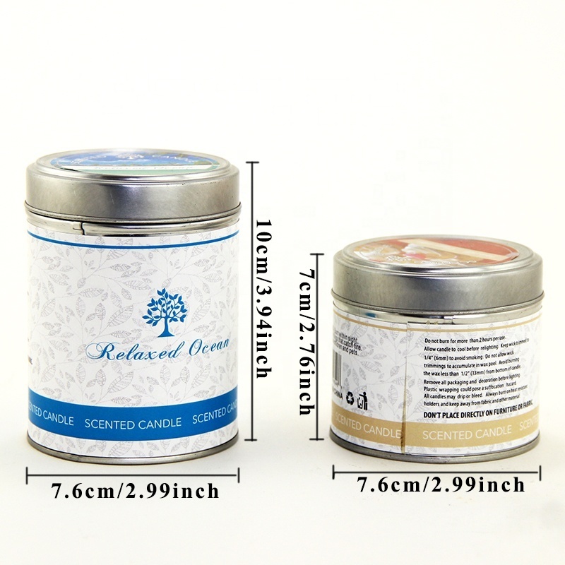 Wholesale new design metal tin candle survival candle for emergency use bougie de survie