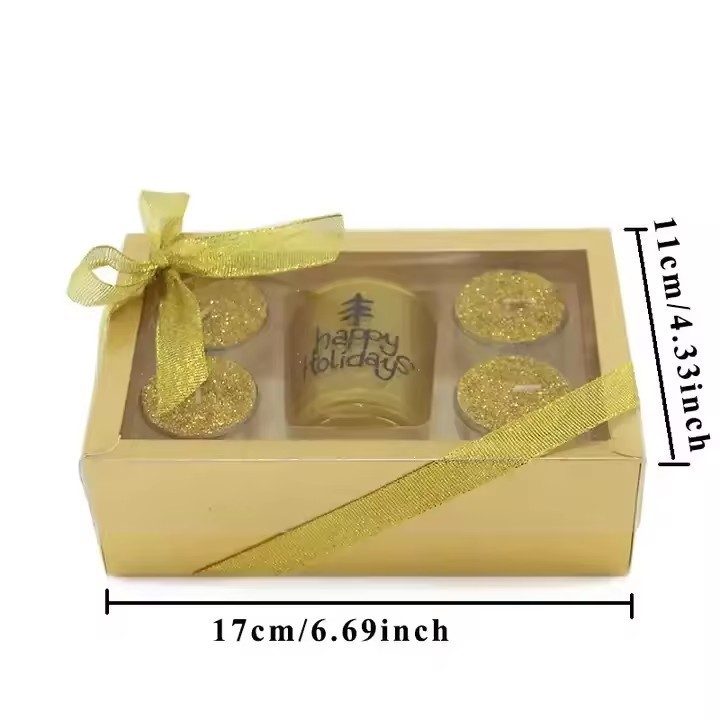 Mini Perfume Gift Set Scented Tealight Glass Jar Candles