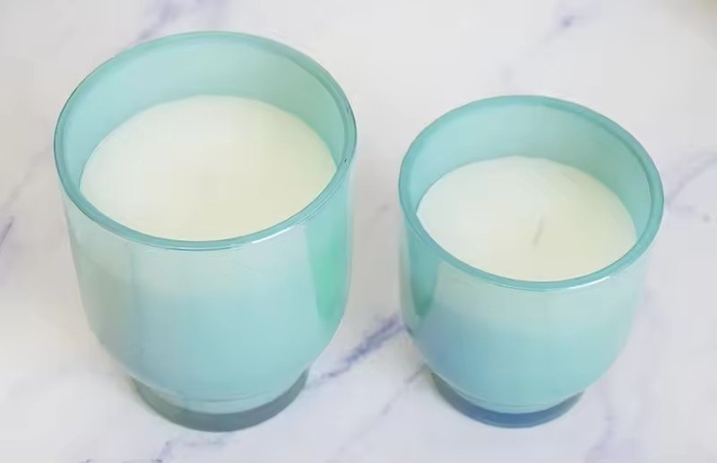 Wholesale Bulk Large Size Glass Candle 100% Natural Soy Custom Holder Cylinder Luxury Candles With Fragrance