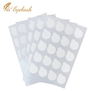 Disposable Eyelash Extension Tools Adhesive Glue Pallet Sticker Pads Glue Pads Lashes Stickers For Eyelash Stone