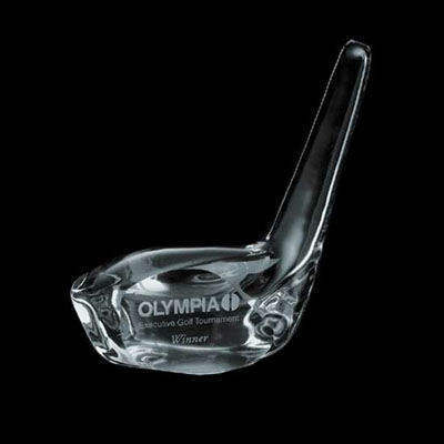 OEM / ODM Crystal Golf Ball on Small Base trophy