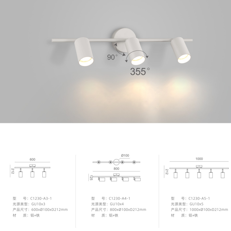 LED Bathroom Vanity Lighting Fixtures Long Aluminium Alloy Bath Mirror Lamps Wall Lights Makeup Mirror front Light